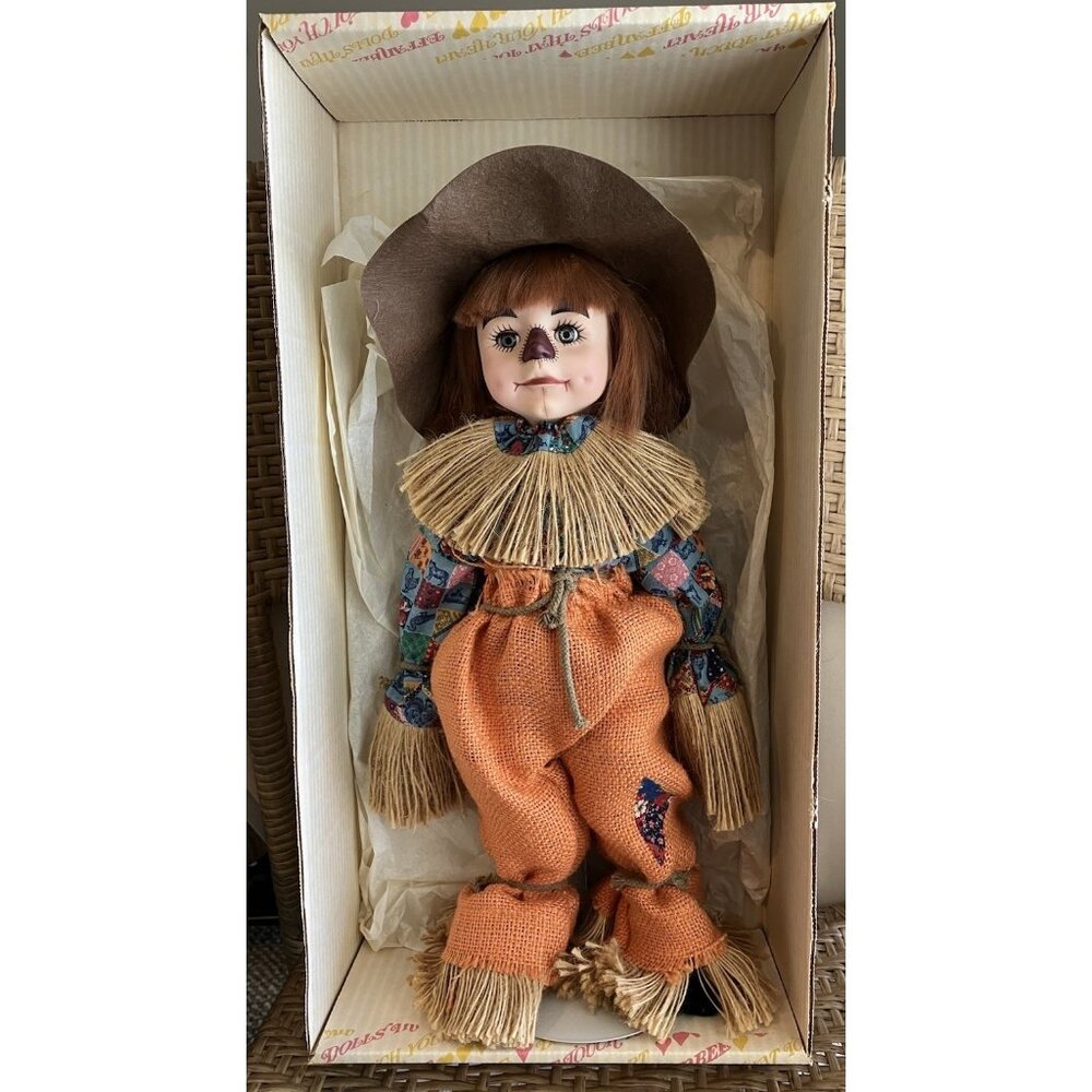 VTG Effanbee 1983  FAITH WICK  SCARECROW  DOLL 18” w/Stand